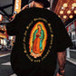 CAMISETA HOMBRE NEGRA VIRGEN DE GUADALUPE