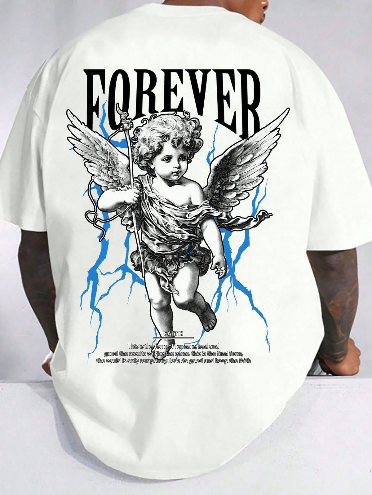 CAMISETA HOMBRE BLANCA ANGEL FOREVER
