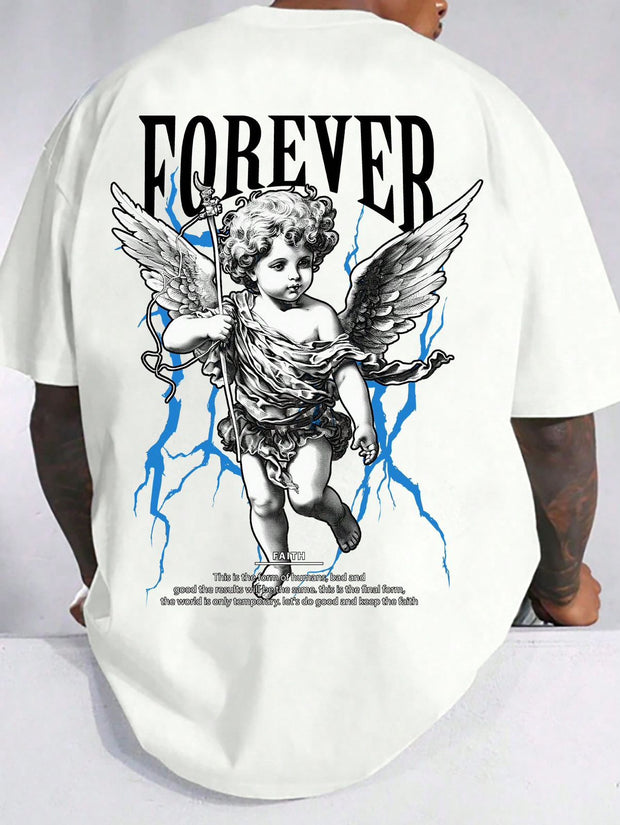 CAMISETA HOMBRE BLANCA ANGEL FOREVER