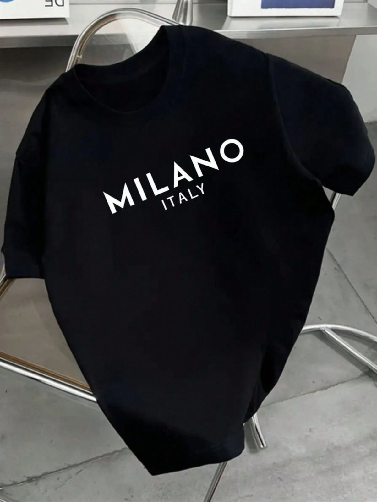 CAMISETA DAMA NEGRA MILANO
