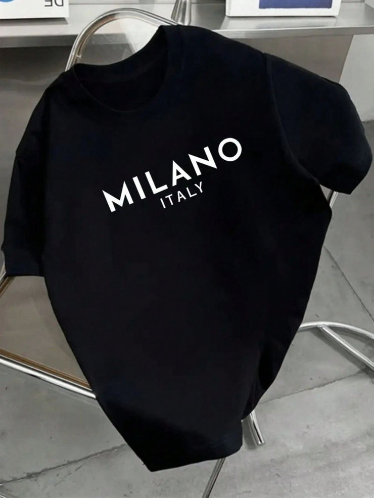 CAMISETA DAMA NEGRA MILANO