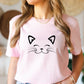 CAMISETA DAMA ROSADA GATICO