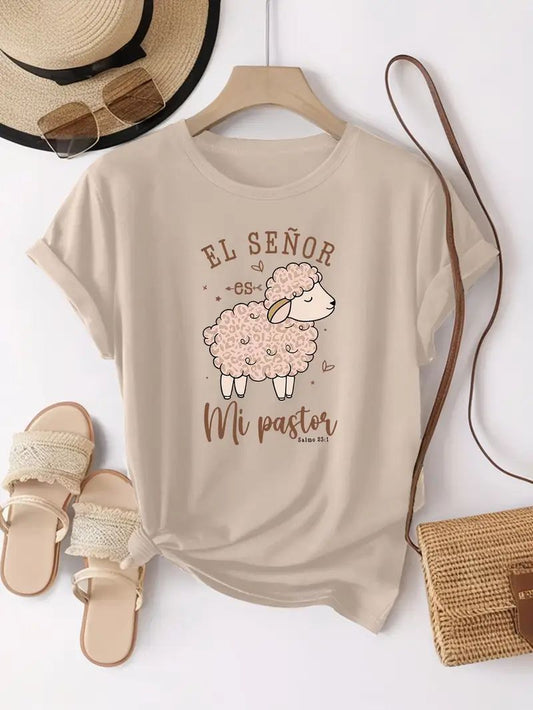 CAMISETA DAMA EL SEÑOR ES MI PASTOR