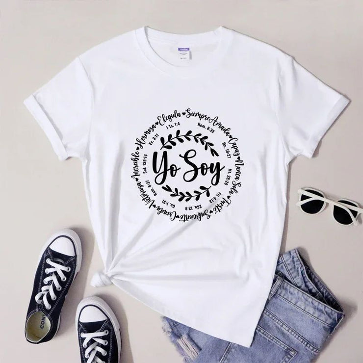 CAMISETA DAMA BLANCA YO SOY