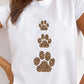 CAMISETA DAMA 3 HUELLAS