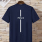 CAMISETA HOMBRE AZUL PEACE