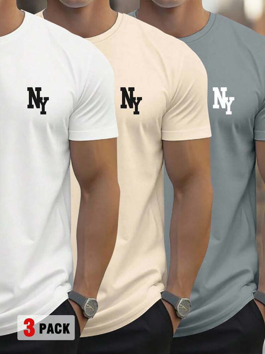 CAMISETA HOMBRE PACK 3 NY