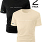 CAMISETA HOMBRE 2 PACK LOS ANGELES NEGRA-CAMEL