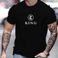 CAMISETA HOMBRE NEGRA NUEVA KING