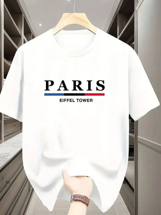 CAMISETA BLANCA HOMBRE PARIS EIFFEL TOWER