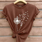 CAMISETA DAMA CAFE DIENTE LEON