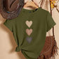 CAMISETA DAMA VERDE 3 CORAZONES