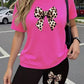 CAMISETA DAMA FUCSIA MOÑO