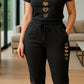 CONJUNTO JOGGER DAMA NEGRO 5 CORAZONES