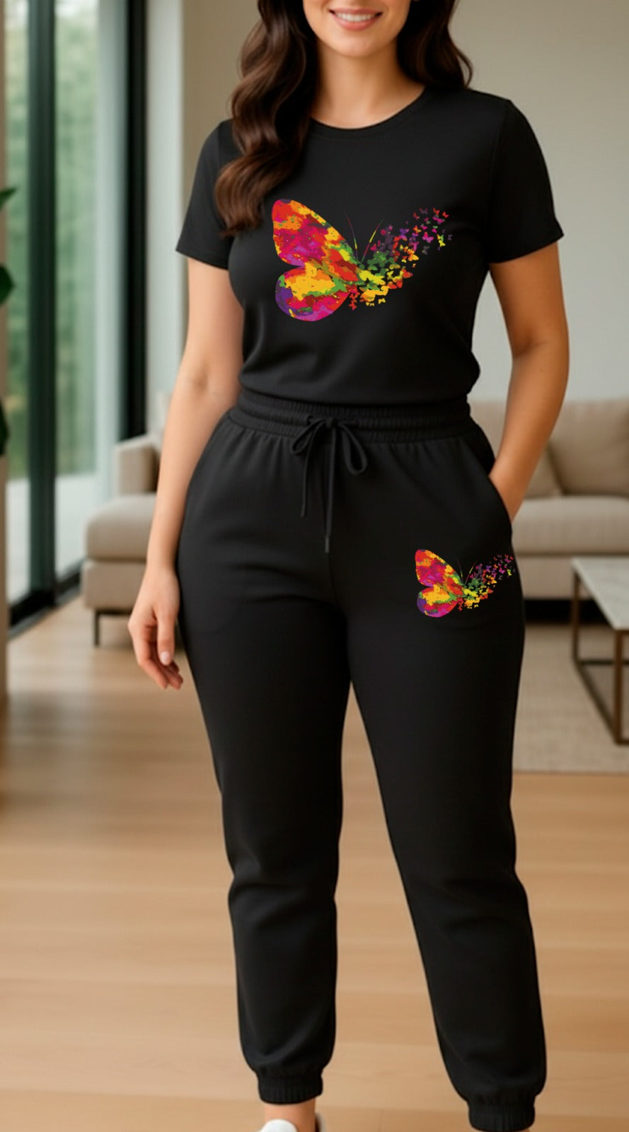 CONJUNTO JOGGER DAMA NEGRO 2011