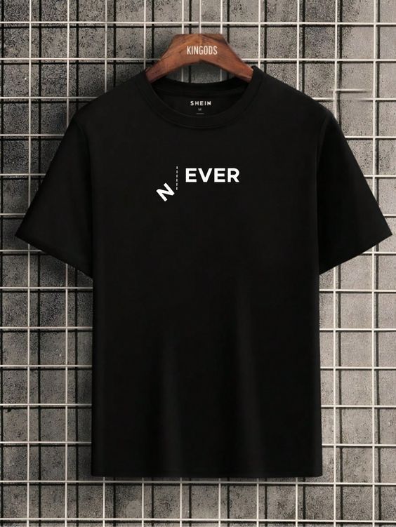 CAMISETA HOMBRE NEGRA N/EVER