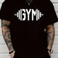 CAMISETA HOMBRE NEGRA GYM