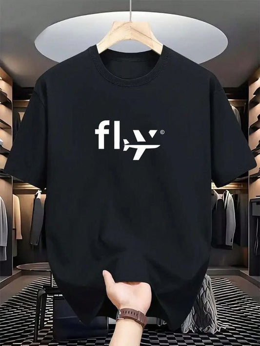 CAMISETA HOMBRE NEGRA FLY