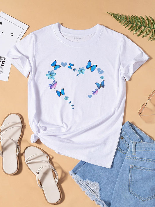 CORAZON AZUL MARIPOSAS