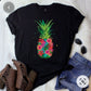 CAMISETA NEGRA PIÑA FLOERS