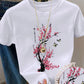 CAMISETA DAMA BLANCA ARBOL ROSA