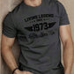 CAMISETA HOMBRE GRIS  LEYEND 1973