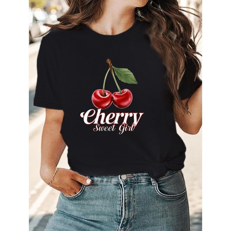 CAMISETA NEGRA CHERRY