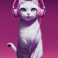 CAMISETA DAMA GATA ROSA