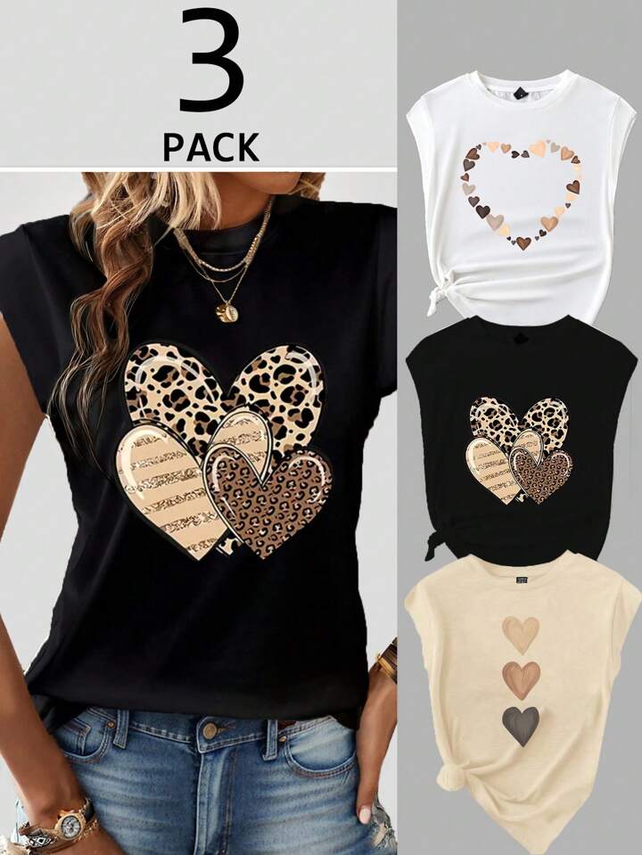 CAMISETA DAMA PACK DE 3 CAMISETAS