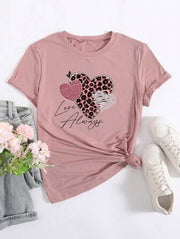 CAMISETA MUJER ROSADA LOVE ALWAYS