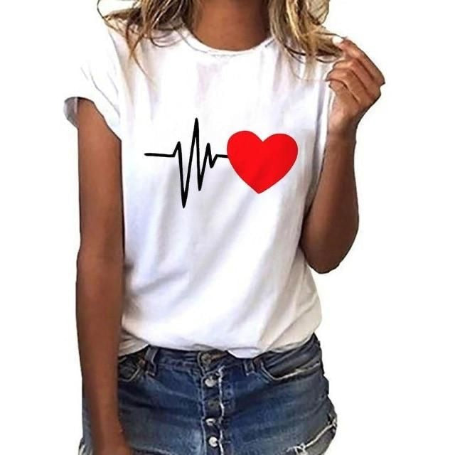 CAMISETA DAMA CARDIO CORAZON