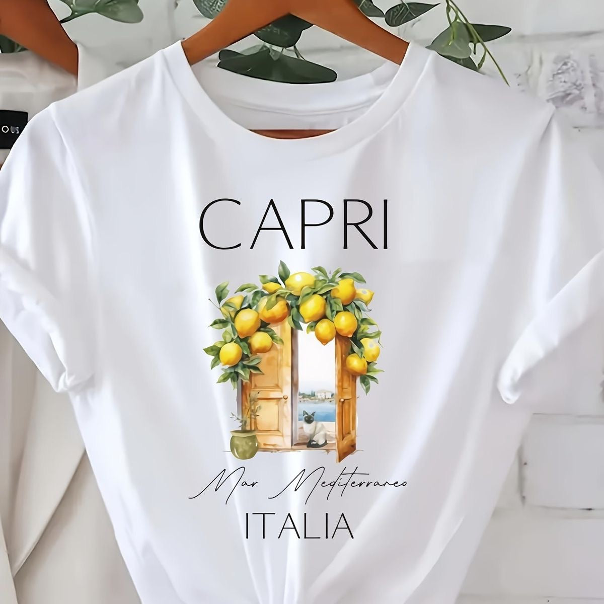 CAMISETA DAMA CAPRI MAR MEDITERRANEO