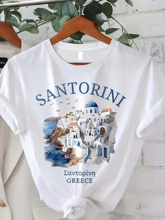 CAMISETA DAMA SANTORINE