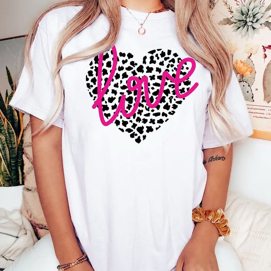 CAMISETA DAMA CORAZON LOVE