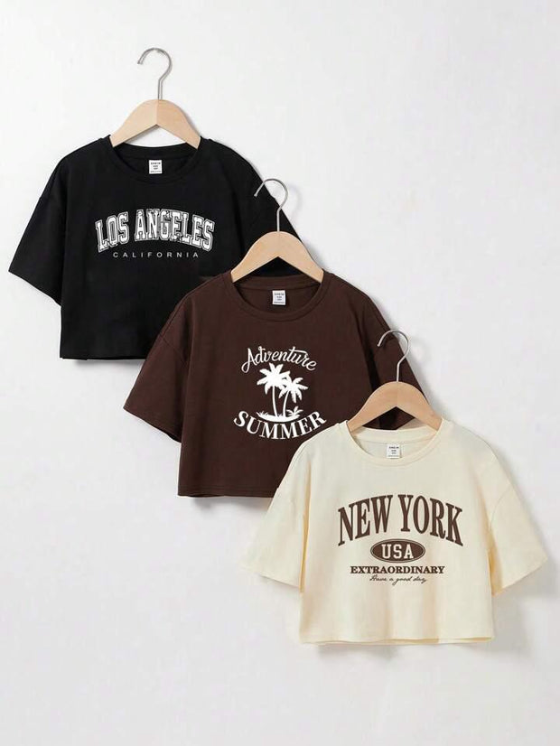 COMBO X 3 CAMISETA CROP