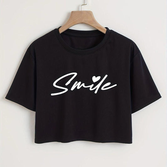 CAMISETA CROP SMILE