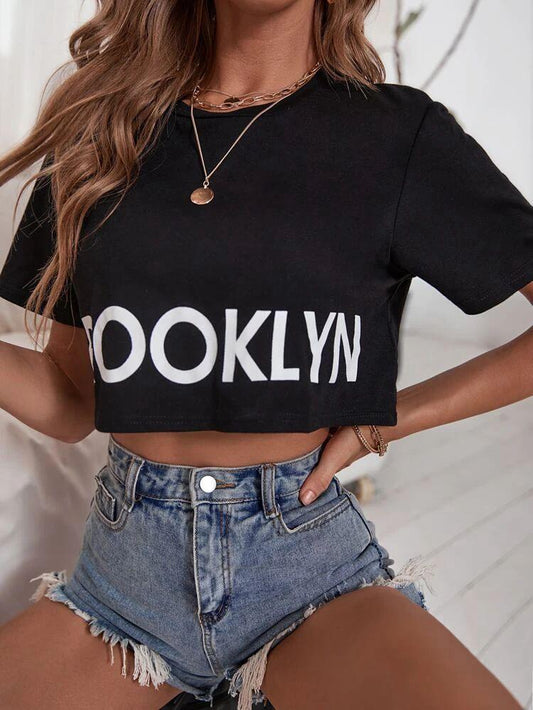 CAMISETA CROP BROOKLYN