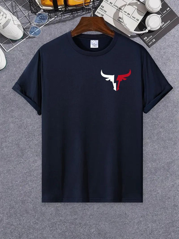 CAMISETA NEGRA LOGO PEQUEÑO TORO