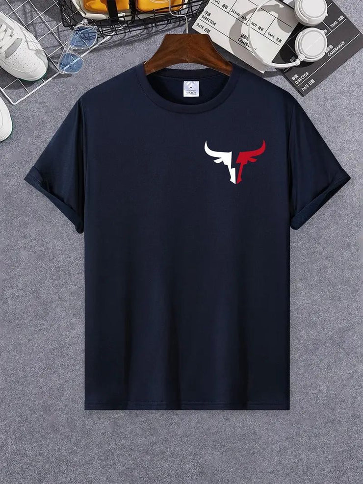 CAMISETA NEGRA LOGO PEQUEÑO TORO