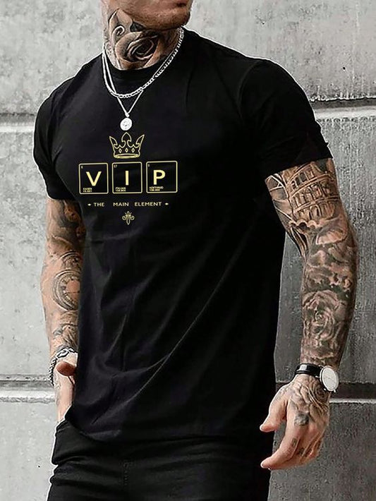 CAMISETA HOMBRE NEGRA V.I.P
