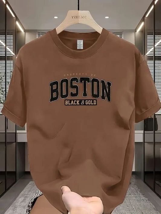 CAMISETA HOMBRE CAFE BOSTON GOLD