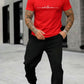 CONJUNTO HOMBRE JOGGER WHATEVER ROJA-NEGRO