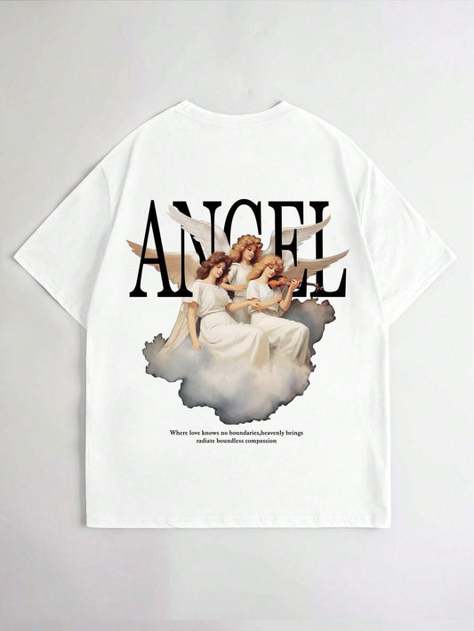 CAMISETA BLANCA OVERSIZE ANGEL