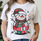 CAMISETA DAMA BLANCA MUÑECO NIEVE