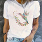 CAMISETA DAMA BLANCO CEREZAS COLIBRI MAGICO