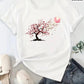 CAMISETA DAMA BLANCO ARBOL LUNA