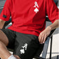 CONJUNTO HOMBRE A CORAZON ROJO-NEGRO