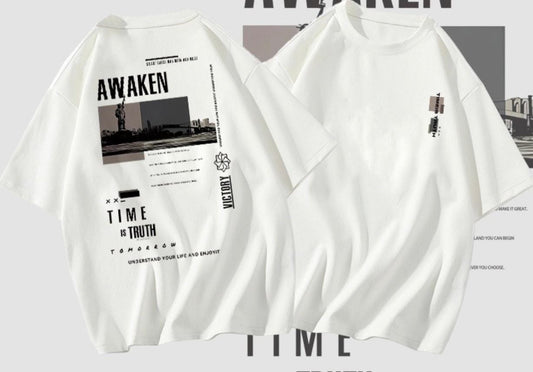 CAMISETA HOMBRE BLANCA AWAKEN