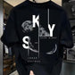 CAMISETA HOMBRE NEGRA SKY DARK LUNAR