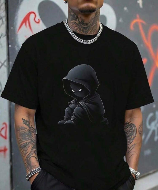 CAMISETA HOMBRE NEGRA KAOS